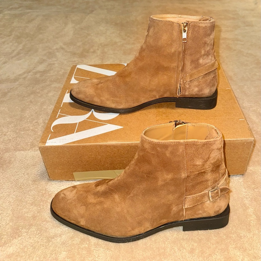 ZARA SUEDE BOOTS